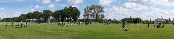 FussballCamp / Trainingspaltz Grabow im Panorama-Überblick